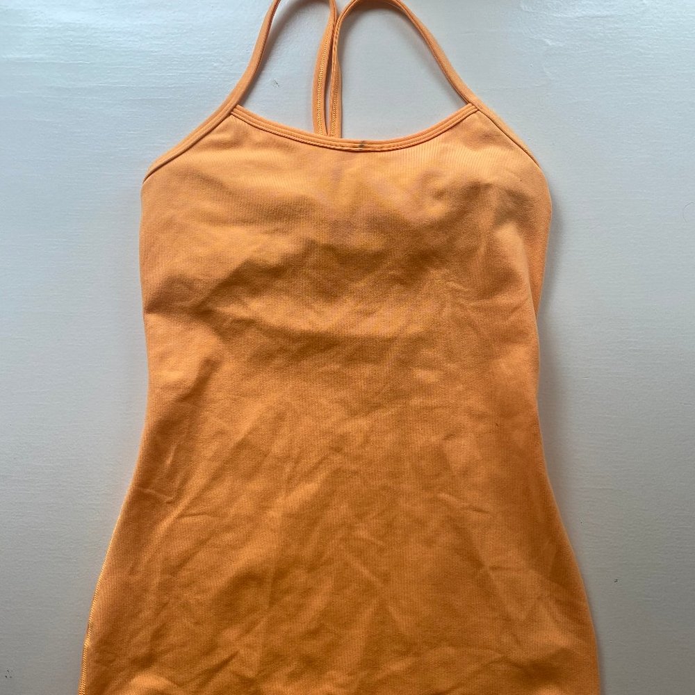 Lululemon bright orange tank top!